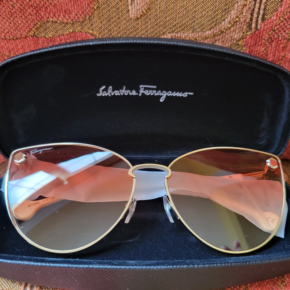 Salvatore Ferragamo Orange Gradient Sunglasses